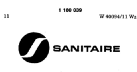 SANITAIRE Logo (DPMA, 02/09/1990)