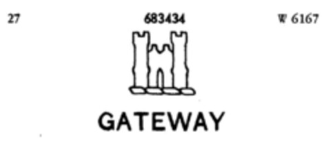 GATEWAY Logo (DPMA, 12/29/1954)