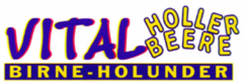 VITAL HOLLERBEERE BIRNE-HOLUNDER Logo (DPMA, 20.10.2000)