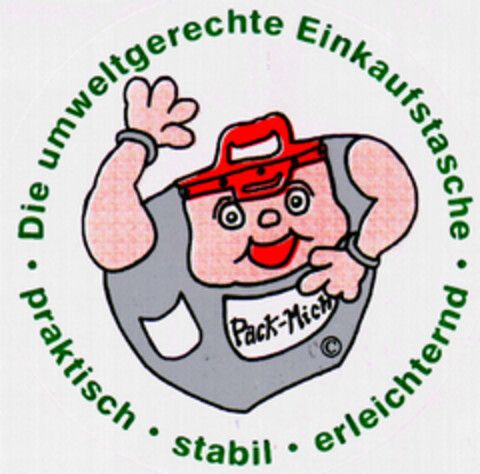 Die umweltgerechte Einkaufstasche · praktisch · stabil · erleichternd · Logo (DPMA, 01/04/2001)