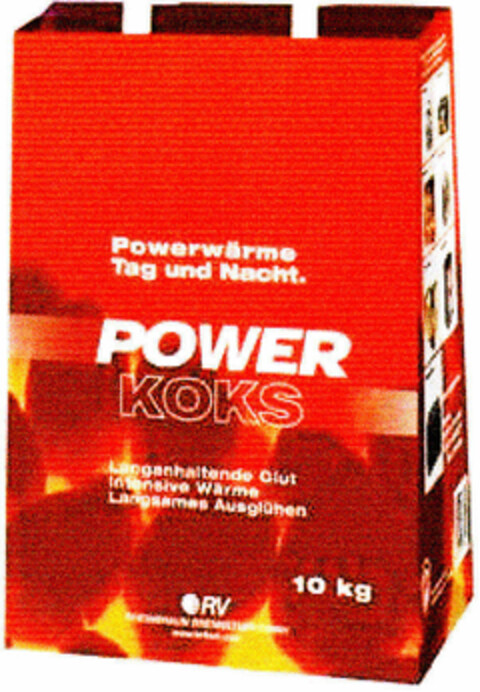 POWER KOKS Powerwärme Tag und Nacht. Logo (DPMA, 04/26/2001)