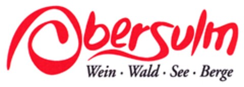 Obersulm Wein ∙ Wald ∙ See ∙ Berge Logo (DPMA, 25.04.2008)