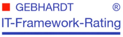 GEBHARDT IT-Framework-Rating Logo (DPMA, 14.05.2008)