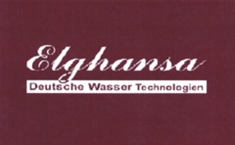 Elghansa Deutsche Wasser Technologien Logo (DPMA, 18.08.2011)