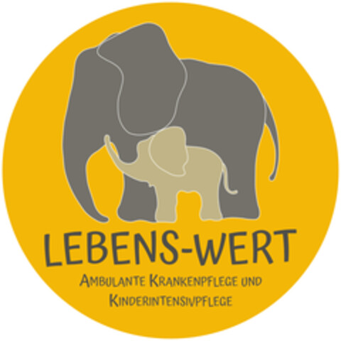 LEBENS-WERT AMBULANTE KRANKENPFLEGE UND KINTERINTENSIVPFLEGE Logo (DPMA, 20.09.2024)