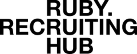 RUBY. RECRUITING HUB Logo (DPMA, 11/14/2024)