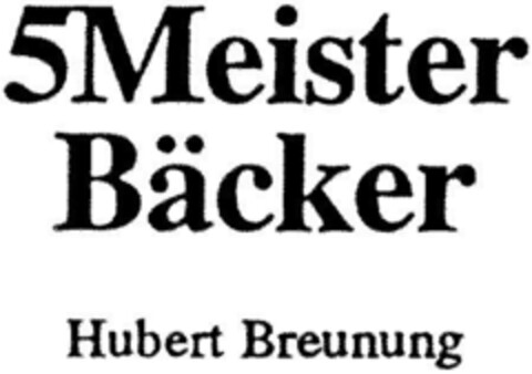 5Meister Bäcker Logo (DPMA, 14.03.1995)