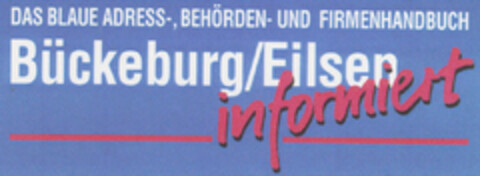 DAS BLAUE Bückeburg/Eilsen informiert Logo (DPMA, 08.06.1995)