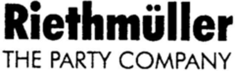 Riethmüller THE PARTY COMPANY Logo (DPMA, 17.05.1997)