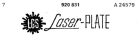 Laser-Plate Logo (DPMA, 06.02.1973)