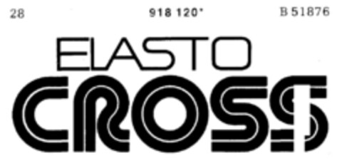 ELASTO CROSS Logo (DPMA, 27.11.1973)