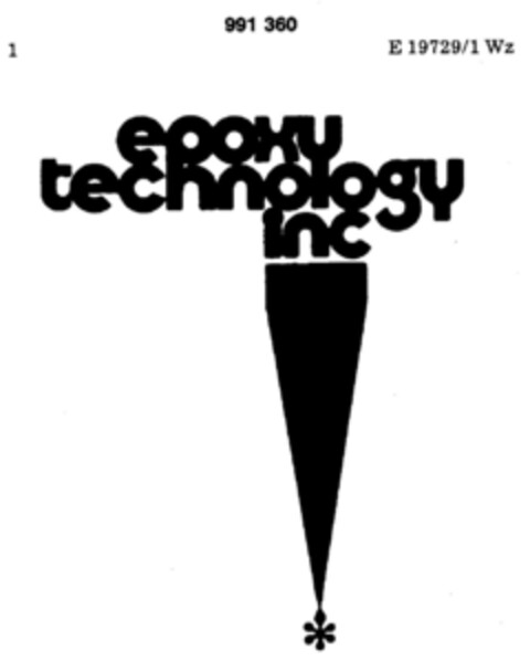 epoxy technology inc Logo (DPMA, 03.01.1978)