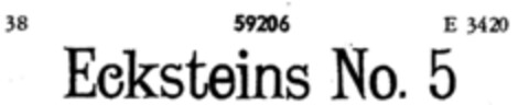 Ecksteins No. 5 Logo (DPMA, 12.01.1903)