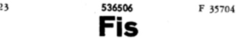 Fis Logo (DPMA, 15.12.1939)