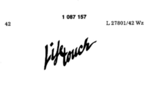 Life touch Logo (DPMA, 11.12.1984)