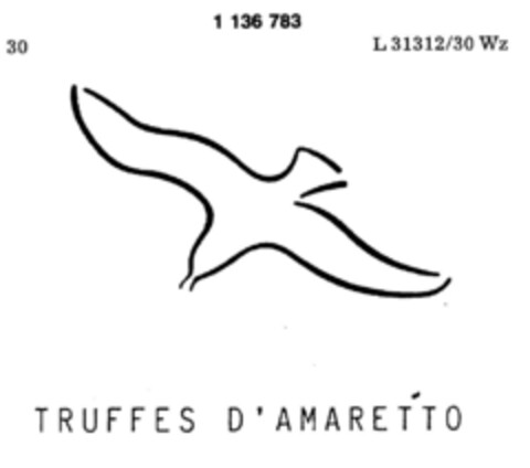 TRUFFES D`AMARETTO Logo (DPMA, 05.07.1988)