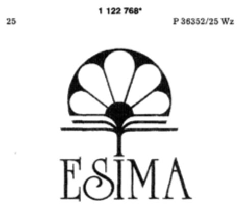 ESIMA Logo (DPMA, 25.03.1988)