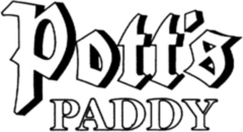 Pott's PADDY Logo (DPMA, 29.03.1993)