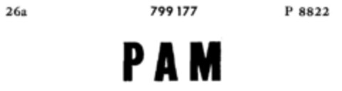 P A M Logo (DPMA, 20.10.1959)