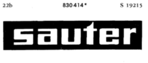 sauter Logo (DPMA, 10.10.1966)