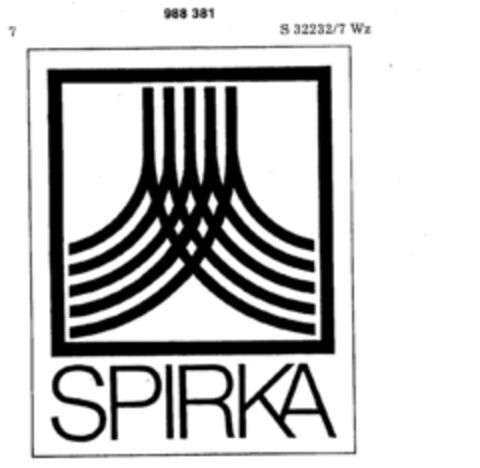 SPIRKA Logo (DPMA, 08/17/1978)