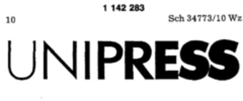 UNIPRESS Logo (DPMA, 10.10.1988)