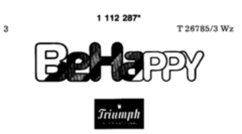 BeHappy Triumph INTERNATIONAL Logo (DPMA, 08/27/1987)