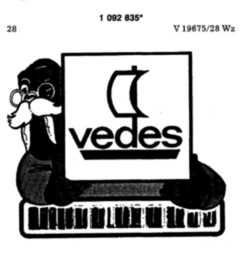 vedes Logo (DPMA, 16.01.1986)