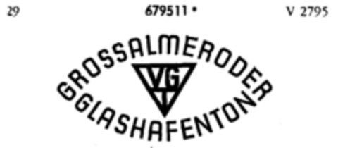 GROSSALMERODER VGT GLASHAFENTON Logo (DPMA, 12/17/1954)