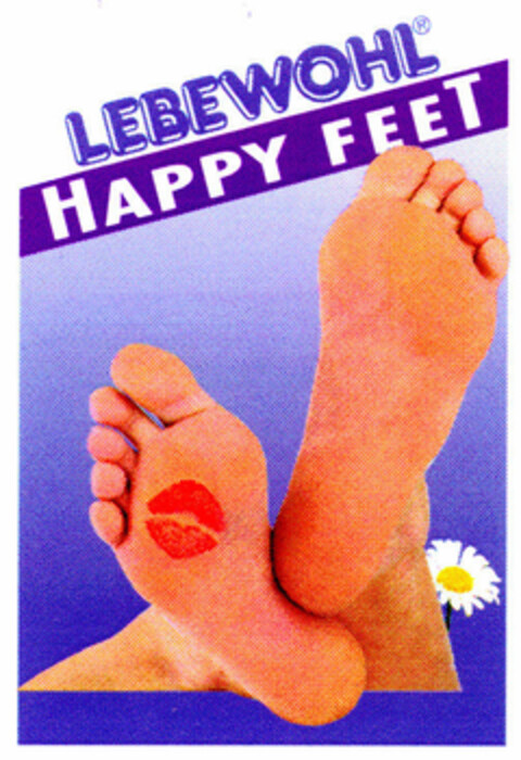 LEBEWOHL HAPPY FEET Logo (DPMA, 03.01.2000)