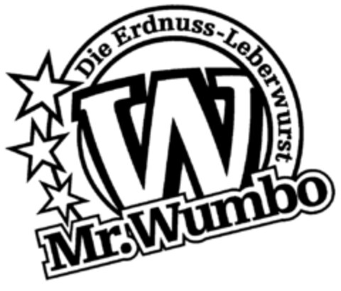 Die Erdnuss-Leberwurst W Mr. Wumbo Logo (DPMA, 12/27/2001)