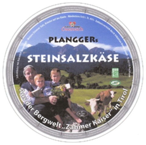 PLANGGERs STEINSALZKÄSE Logo (DPMA, 25.08.2009)