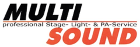 MULTI SOUND professional Stage- Light- & PA-Service Logo (DPMA, 03.08.2010)