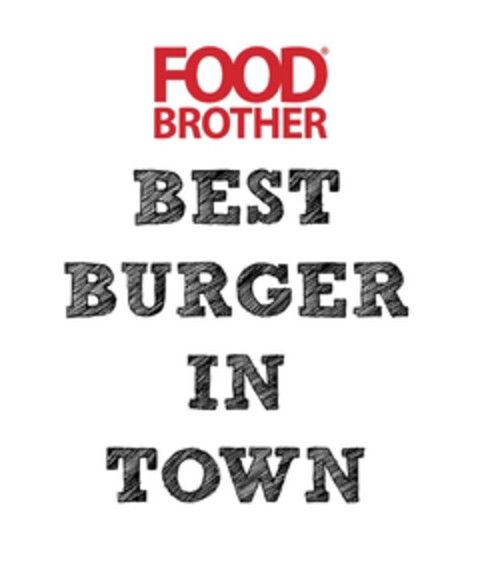 FOOD BROTHER BEST BURGER IN TOWN Logo (DPMA, 23.11.2015)