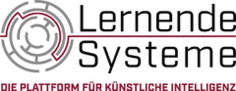 Lernende Systeme DIE PLATTFORM FÜR KÜNSTLICHE INTELLIGENZ Logo (DPMA, 08.03.2018)