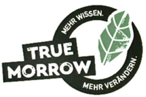 TRUE MORROW MEHR WISSEN. MEHR VERÄNDERN. Logo (DPMA, 06.08.2020)