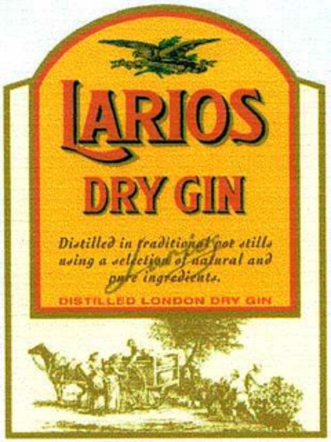 LARIOS DRY GIN Logo (DPMA, 29.01.2003)