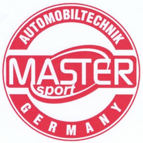 AUTOMOBILTECHNIK MASTER sport GERMANY Logo (DPMA, 08/27/2003)