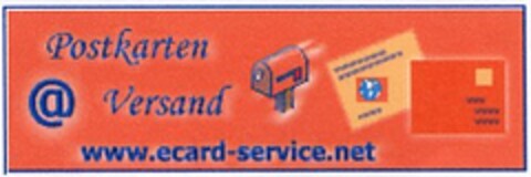 Postkarten @ Versand www.ecard-service.net Logo (DPMA, 17.09.2003)