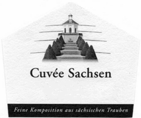 Cuvée Sachsen Feine Komposition aus sächsischen Trauben Logo (DPMA, 09.10.2003)