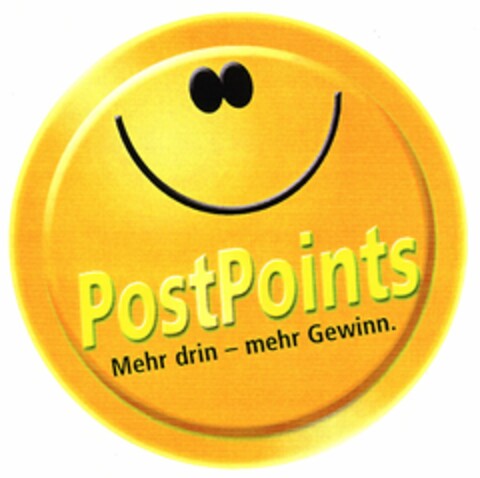 PostPoints Mehr drin - mehr Gewinn. Logo (DPMA, 15.06.2004)