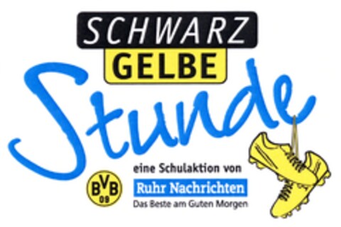 SCHWARZ GELBE Stunde BVB 09 eine Schulaktion von Ruhr Nachrichten Das Beste am Guten Morgen Logo (DPMA, 02/26/2007)