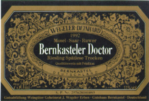 Bernkasteler Doctor Logo (DPMA, 01/14/1997)