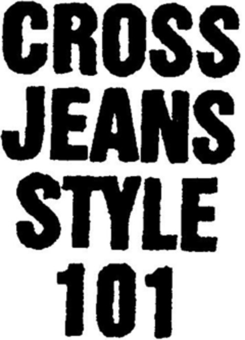 CROSS JEANS STYLE 101 Logo (DPMA, 18.07.1997)