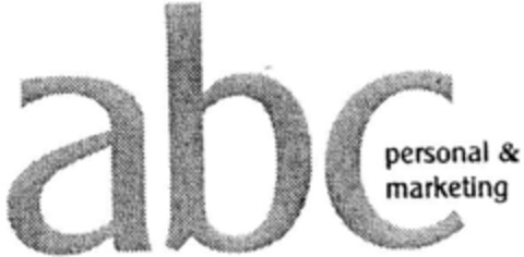 abc personal & marketing Logo (DPMA, 14.05.1998)