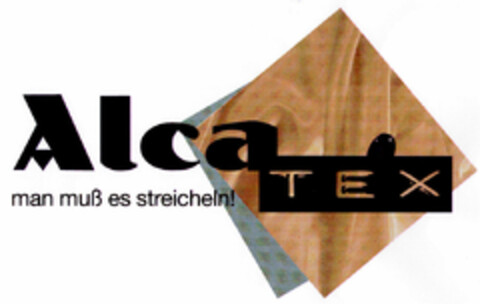 AlcaTEX man muß es streicheln! Logo (DPMA, 24.03.1999)