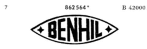 BENHIL Logo (DPMA, 18.03.1969)