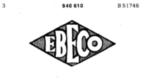 EBECO Logo (DPMA, 06.11.1973)