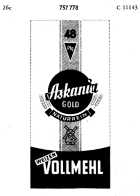 Askania GOLD NATURREIN Logo (DPMA, 08.04.1961)