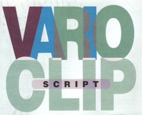 VARIO CLIP SCRIPT Logo (DPMA, 03/09/1994)